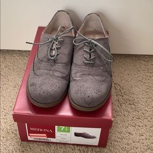 Merona Gray Oxfords in Size 7.5
